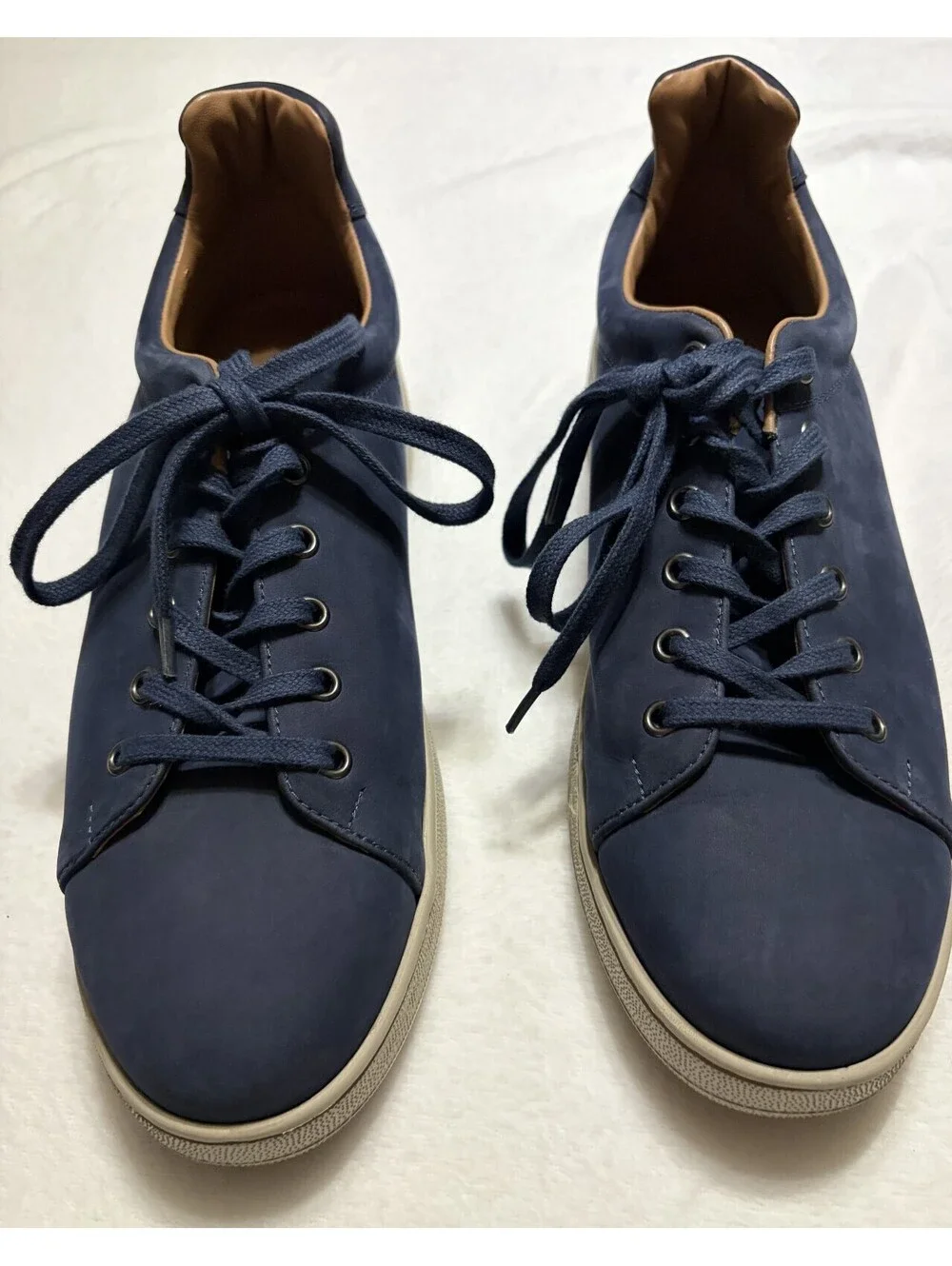 Gutteridge 1878 Men's Blue Nubuck Leather Sneakers EU 45 US 11 Italian Designer